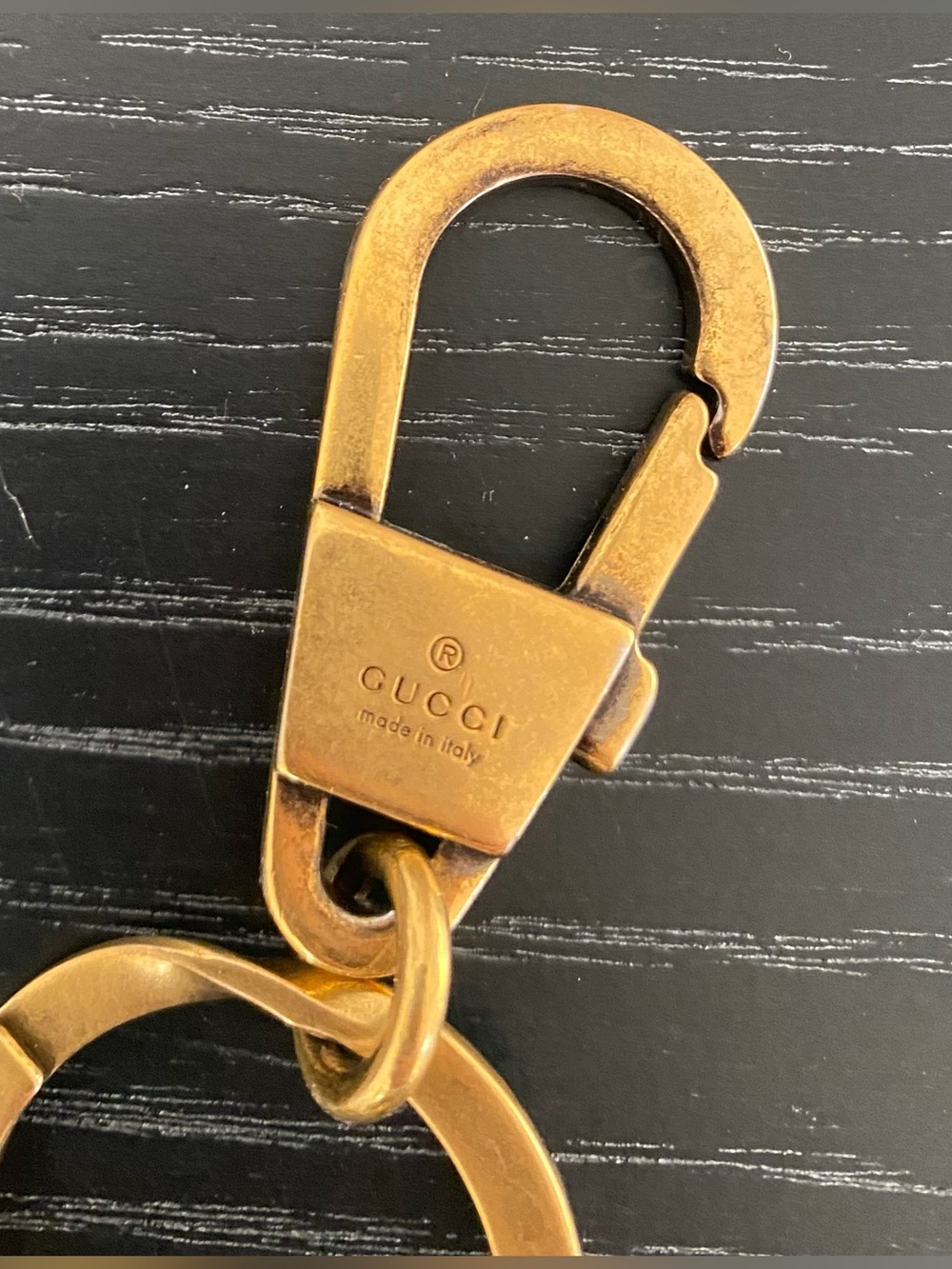 Authentic Gucci Gold Double G Keychain Bag Charm - Picture 4 of 9